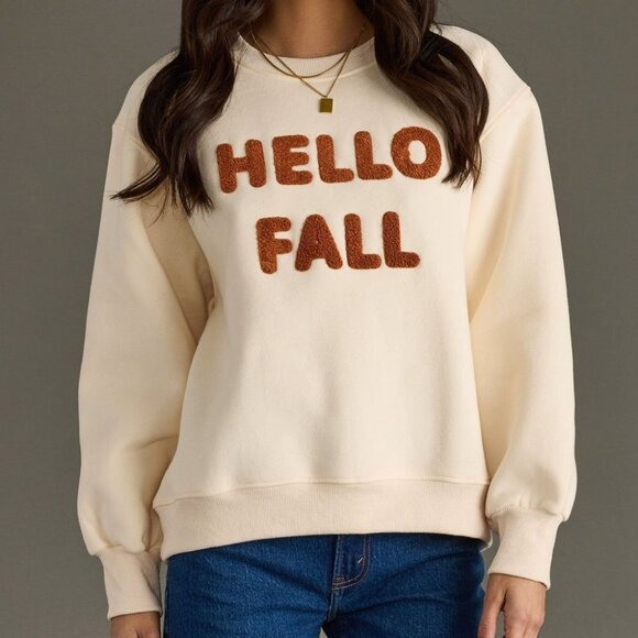 Women's Hello Fall Sweatshirt Panache Size Small - Picture 1 of 4